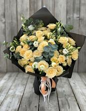 Букет цветов из:  Розы и Лизиантусы #REPLACE_PRED# Посёлок Комбината Стройматериалов-1