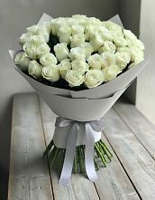 Букет 35 Белых роз в Посёлок Комбината Стройматериалов-1
