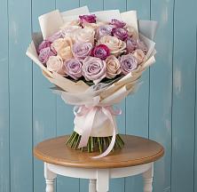 Букет цветов из:  Розы в Посёлок Комбината Стройматериалов-1