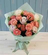 Букет цветов из:  Розы в Посёлок Комбината Стройматериалов-1