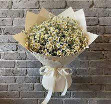 Букет цветов из:  Ромашки в Посёлок Комбината Стройматериалов-1