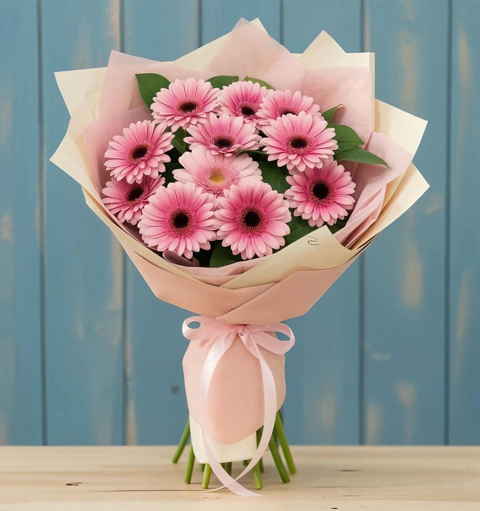 Букет цветов из: Герберы в Посёлок Комбината Стройматериалов-1