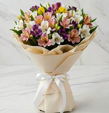 Букет цветов из:  Альстромерии #REPLACE_PRED# Посёлок Комбината Стройматериалов-1