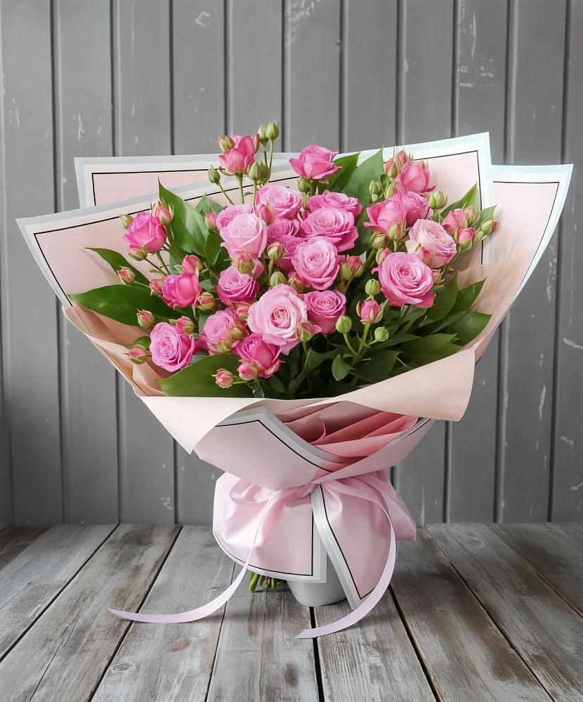 Букет Розовый кустик в Посёлок Комбината Стройматериалов-1