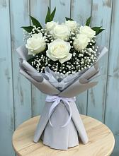 Букет цветов из:  Розы #REPLACE_PRED# Посёлок Комбината Стройматериалов-1