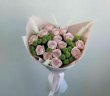 Букет цветов из:  Розы и Хризантемы #REPLACE_PRED# Посёлок Комбината Стройматериалов-1