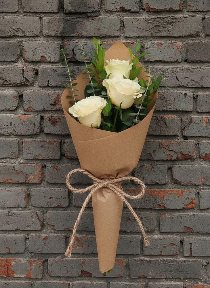 Букет цветов из: Розы в Посёлок Комбината Стройматериалов-1