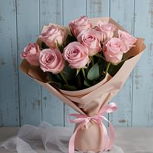 Букет цветов из:  Розы в Посёлок Комбината Стройматериалов-1