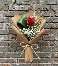 Букет цветов из:  Розы в Посёлок Комбината Стройматериалов-1