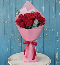 Букет цветов из:  Розы #REPLACE_PRED# Посёлок Комбината Стройматериалов-1