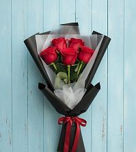 Букет цветов из:  Розы в Посёлок Комбината Стройматериалов-1