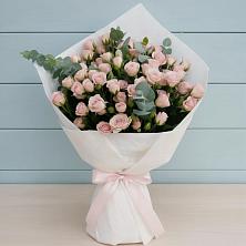 Букет цветов из:  Розы в Посёлок Комбината Стройматериалов-1
