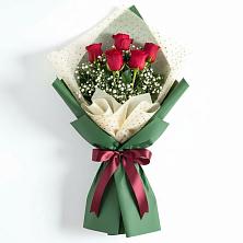 Букет цветов из:  Розы в Посёлок Комбината Стройматериалов-1