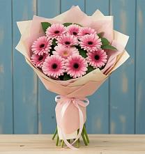 Букет цветов из:  Герберы в Посёлок Комбината Стройматериалов-1