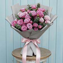 Букет цветов из:  Розы в Посёлок Комбината Стройматериалов-1